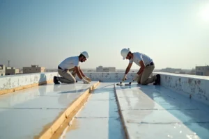 تركيب عوازل مائية وحرارية للأسطح